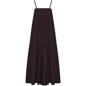 For Days Organic Poplin Maxi Dress- Black